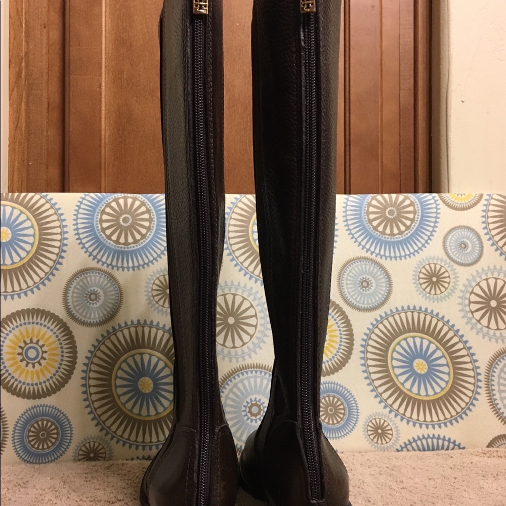 Tory Burch Christy Leather Riding Boots - Picture 4 of 8